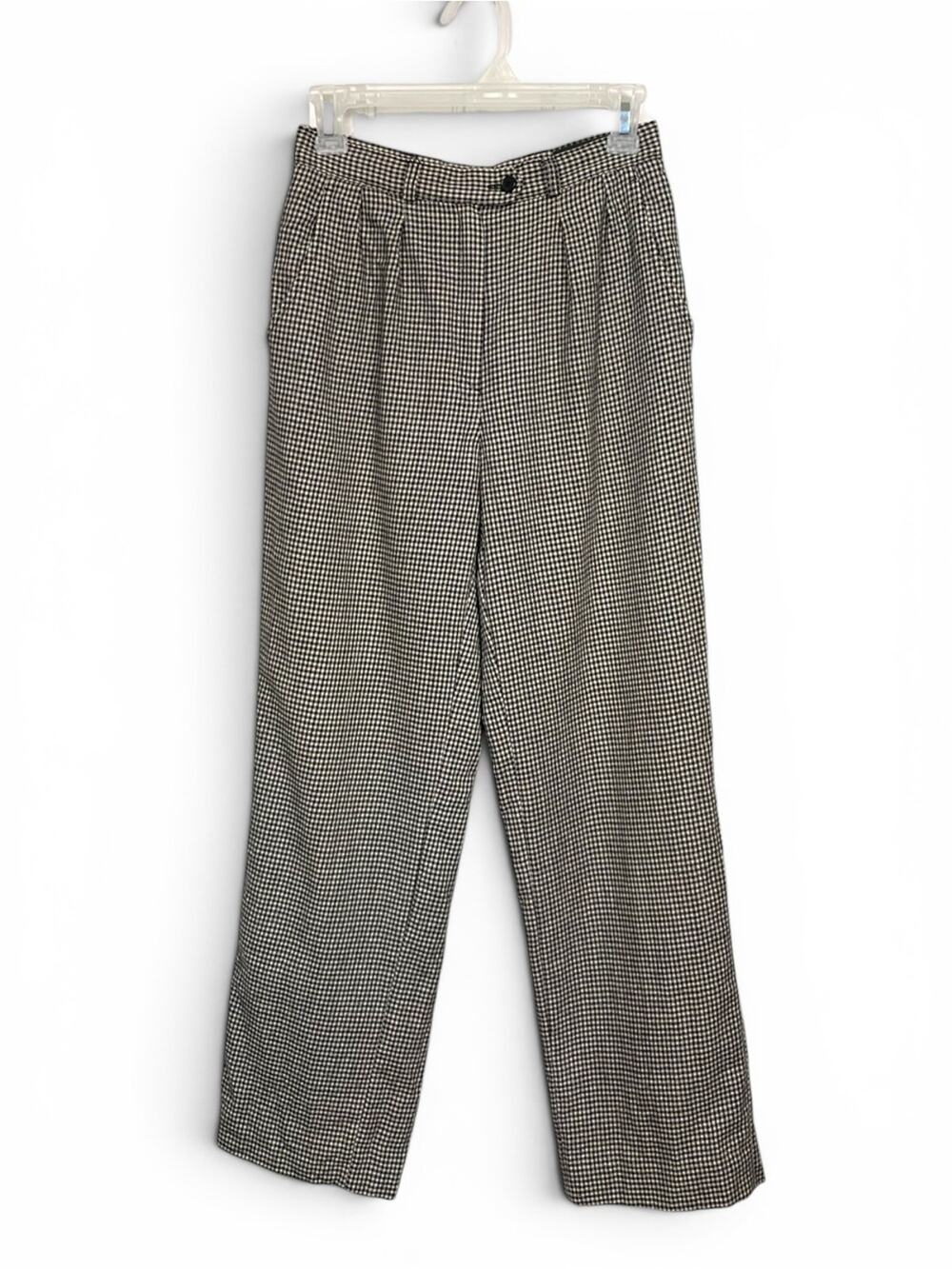 Women’s vintage Giorio Sant Angelo Houndstooth Dress Pants Black & White size 6